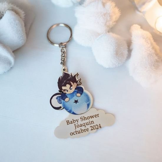 Llavero Madera con Relieve Vegeta Baby