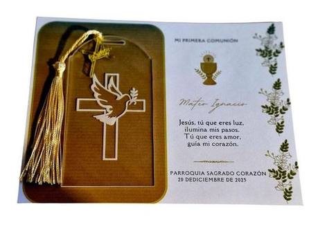 Tarjeta Acrílica Grabada con Borla